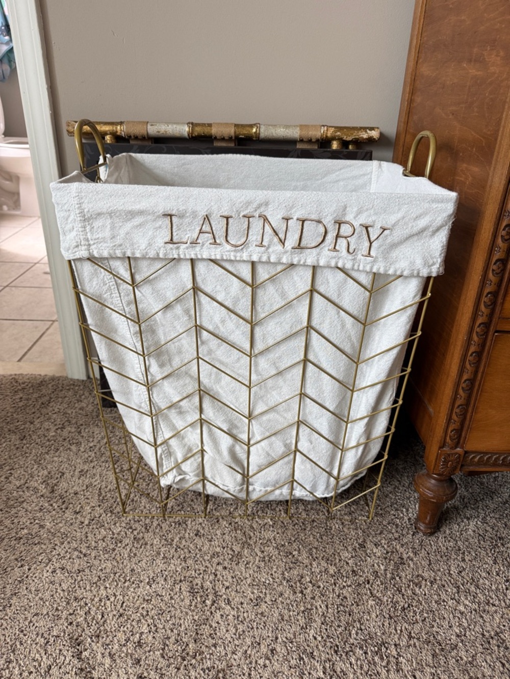 Threshold Storage  or laundry Basket